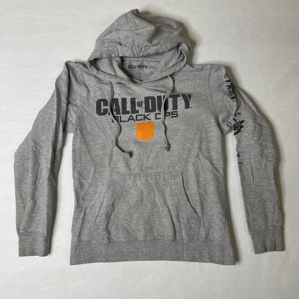 Call of Duty Black Ops 4‎ Hoodie Pullover Gray Mens Size S Small